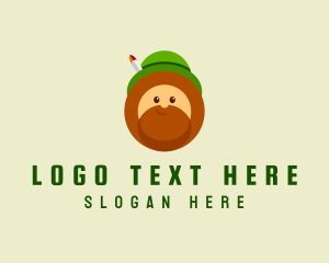 Ireland - Irish Leprechaun Head logo design