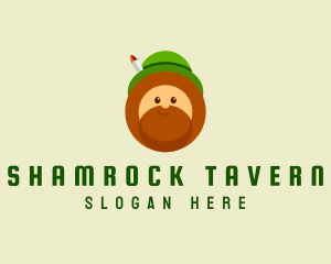 Irish - Irish Leprechaun Head logo design