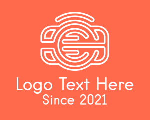 Lens - Minimalist Digital Camera logo design