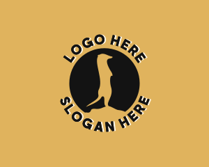Snow Leopard - Meerkat Zoo Wildlife logo design