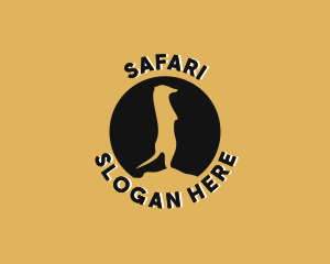 Botswana - Meerkat Zoo Wildlife logo design