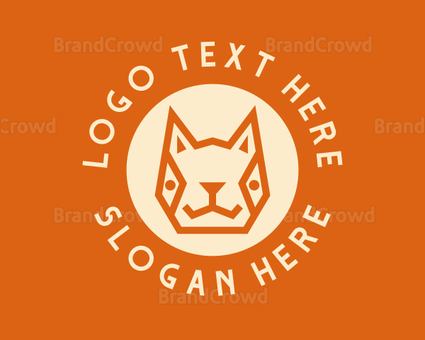 Geometric Pet Circle Logo