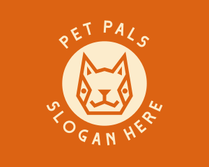 Geometric Pet Circle logo design