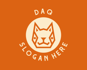 Dog - Geometric Pet Circle logo design