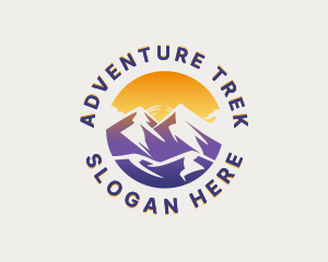 Backpacker - Mountain Summit Adventure logo design