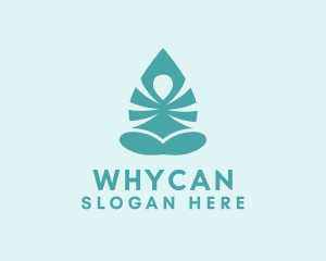 Yoga Studio - Organic Yoga Leaf logo design