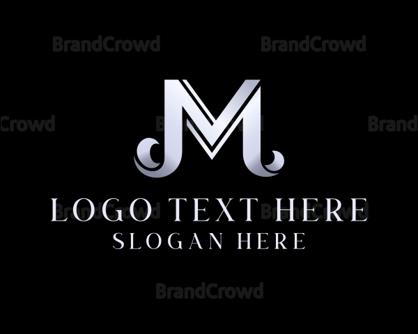 Metallic Luxury Hotel Logo