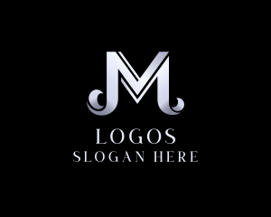 Metallic Luxury Hotel Logo