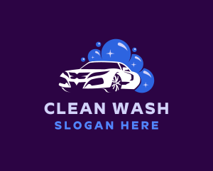 Auto Wash Cleaning logo design