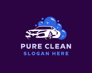 Auto Wash Cleaning logo design