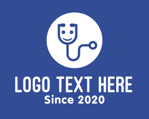 Emoji - Medical Stethoscope Happy Mascot logo design