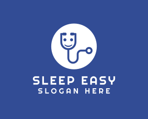 Anesthesiologist - Happy Medical Stethoscope logo design