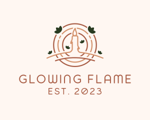 Candle - Flower Nature Candle logo design