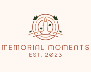 Commemoration - Flower Nature Candle logo design