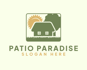 Patio - Backyard Lawn Gardening logo design