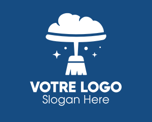 Cloud Broom Cleaning  Logo