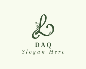 Fragrance - Organic Leaves Letter L logo design