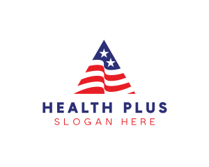 Washington - USA Flag Triangle logo design