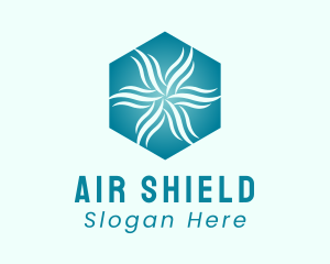 Wind Air Conditioning  logo design