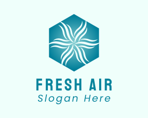 Wind Air Conditioning  logo design