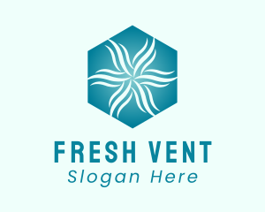 Vent - Wind Air Conditioning logo design