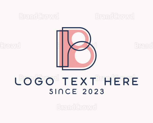 Retro Fashion Boutique Letter B Logo
