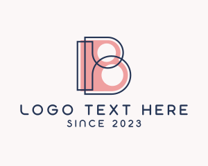 Fashion - Retro Fashion Boutique Letter B logo design