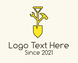 Shovel - Garden Maintenance Shovel Tools logo design