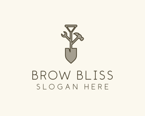 Garden Shovel Tools logo design