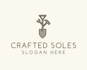 Garden Shovel Tools logo design