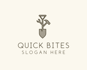 Garden Shovel Tools logo design