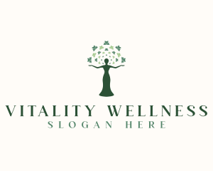 Woman Tree Wellness logo design