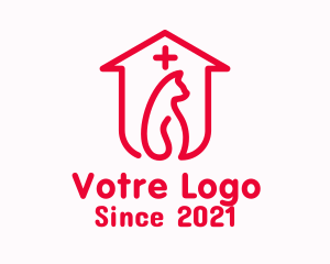 Cat Animal Shelter logo design