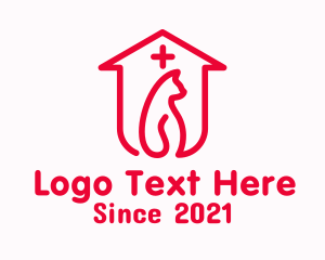 Pet Store - Cat Animal Shelter logo design