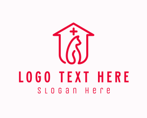 Cat Animal Shelter logo design