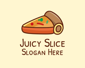 Pizza Pie Slice  logo design