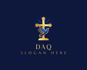 Spiritual Dove Cross Logo