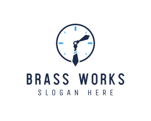 Work Office Clock logo design