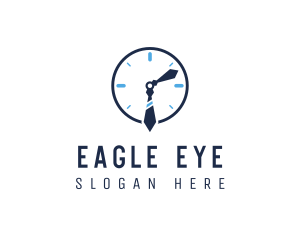 Work Office Clock logo design