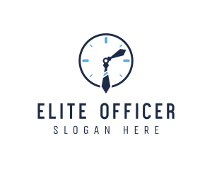 Work Office Clock logo design