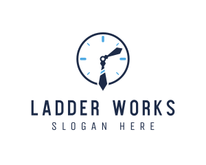 Work Office Clock logo design