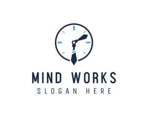 Work Office Clock logo design