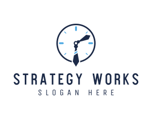 Work Office Clock logo design