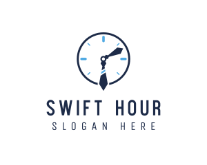 Work Office Clock logo design