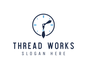 Work Office Clock logo design