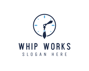 Work Office Clock logo design