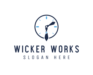 Work Office Clock logo design