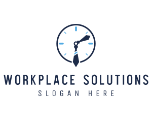 Office - Work Office Clock logo design