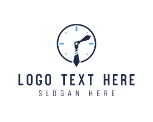 Hour - Work Office Clock logo design