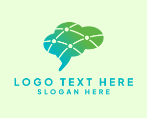 Neurology - Brain Psychology Research logo design